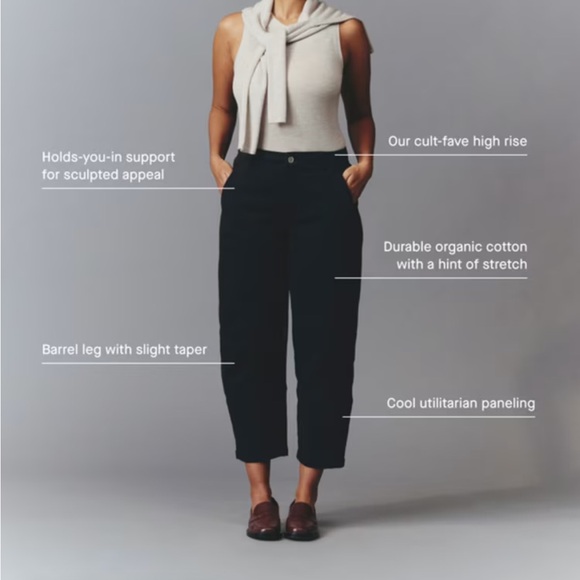 Everlane the utility barrel pant in bone size 00 - Picture 10 of 10